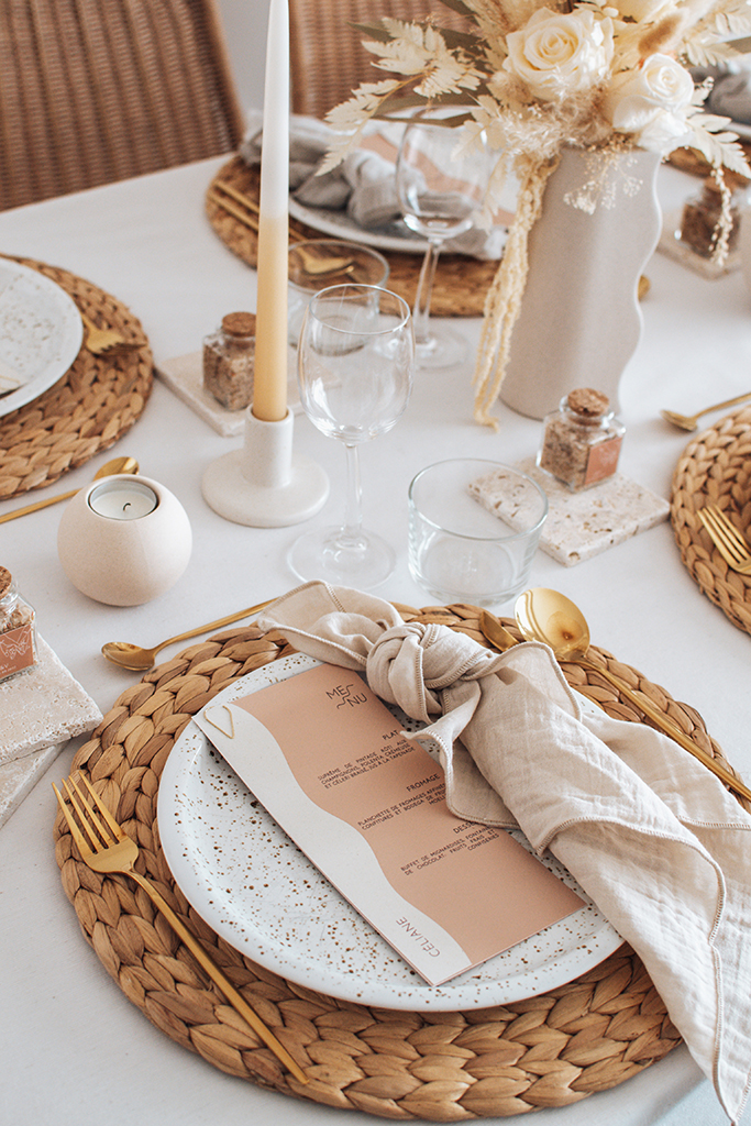 table mariage - disposition