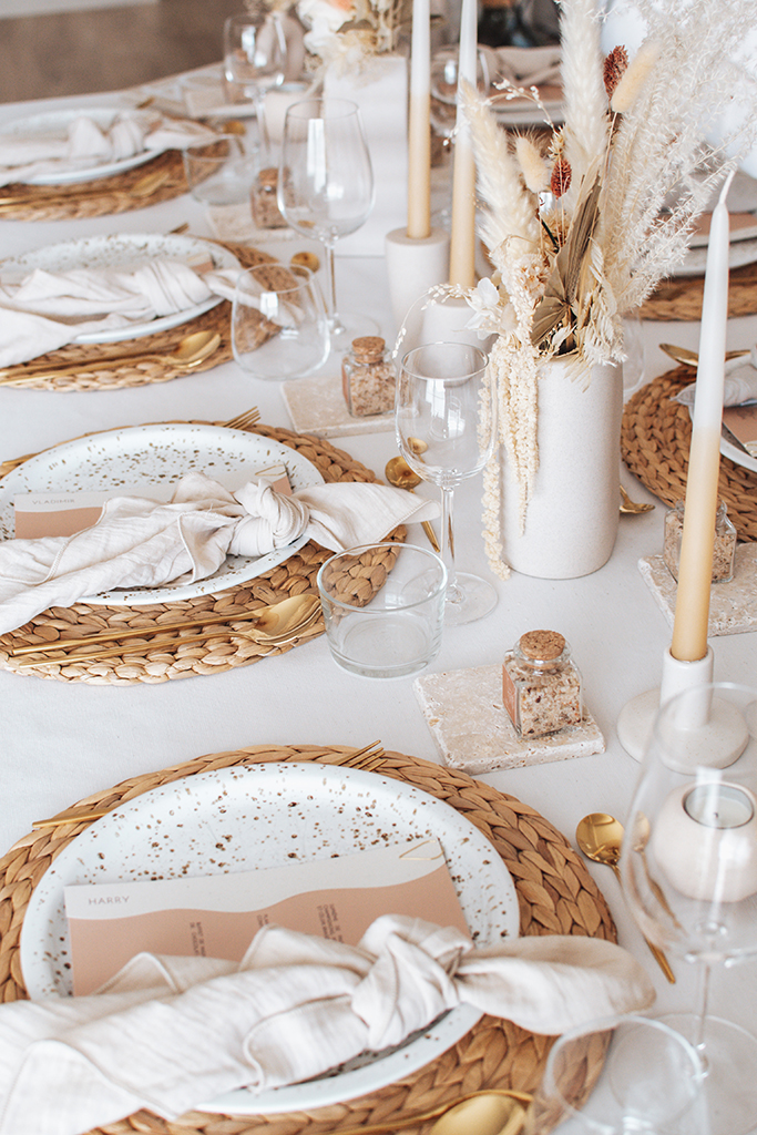 serenity mariage - art de la table