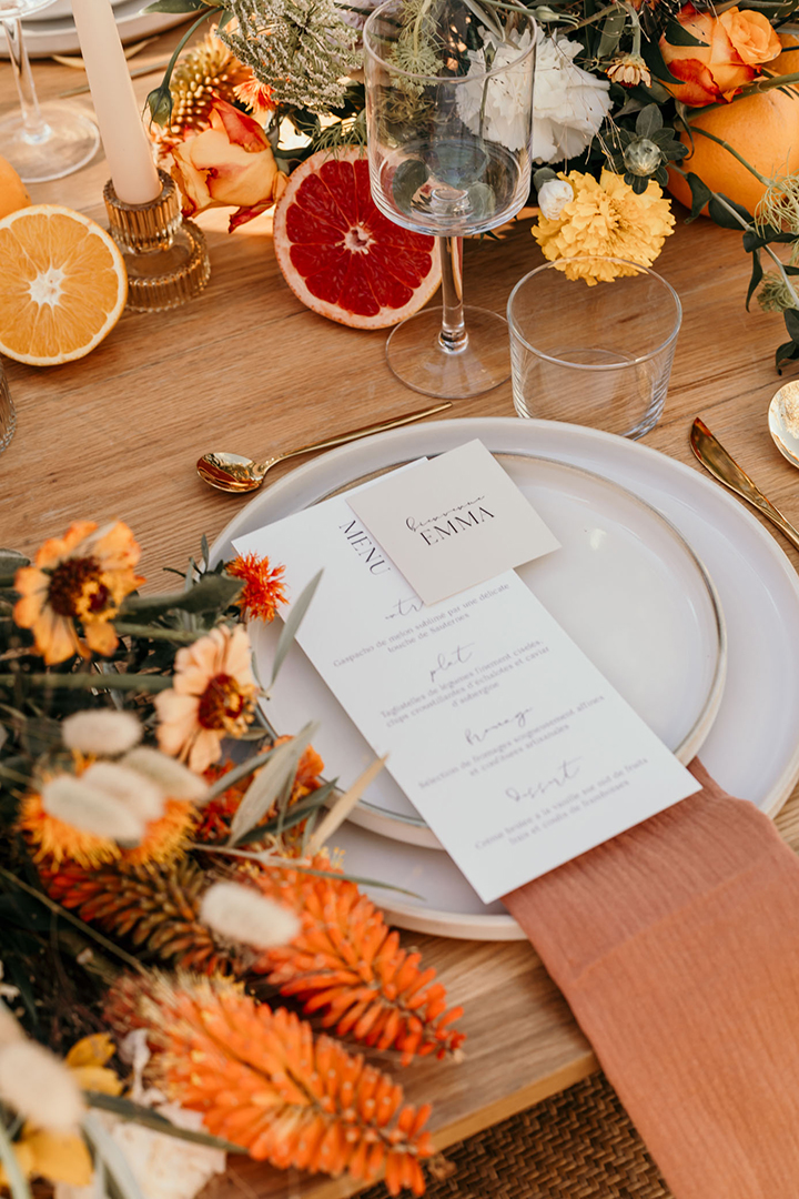 décoration table - mariage dream