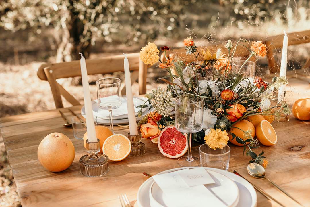 fruits décoration - mariage