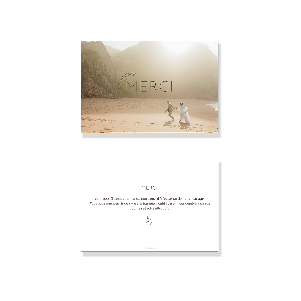 serenity mariage - merci