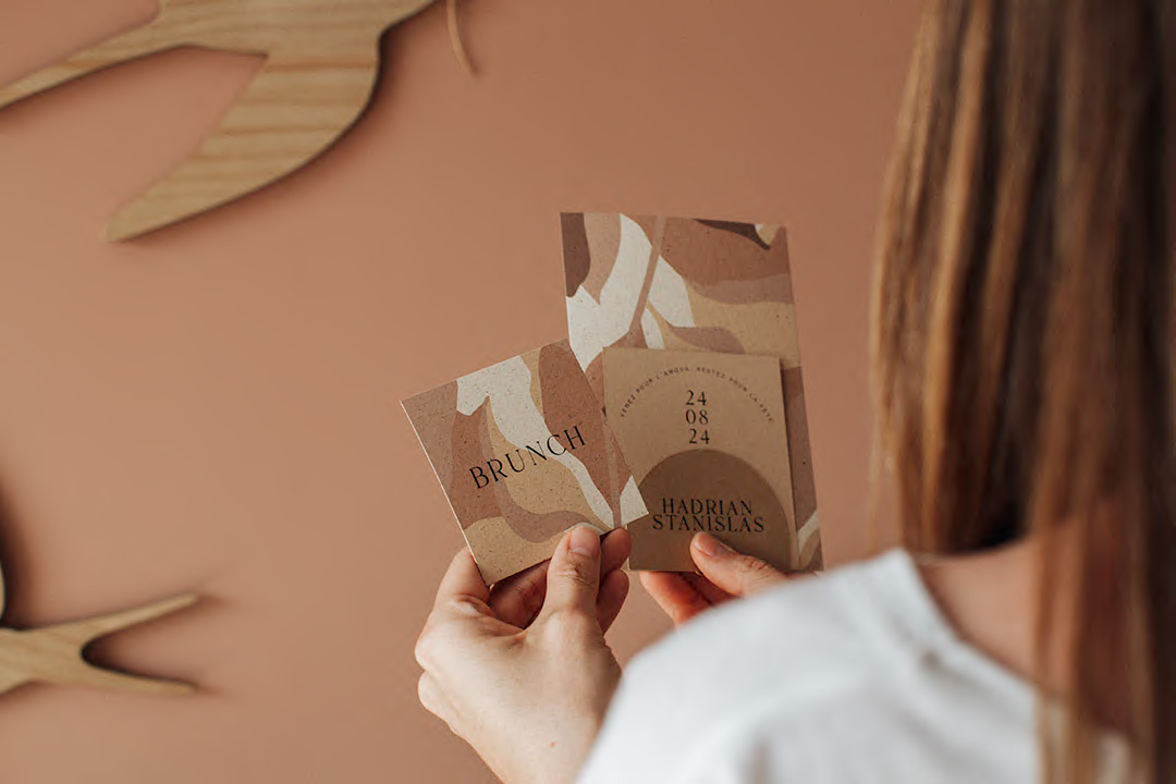 invitation mariage design moderne