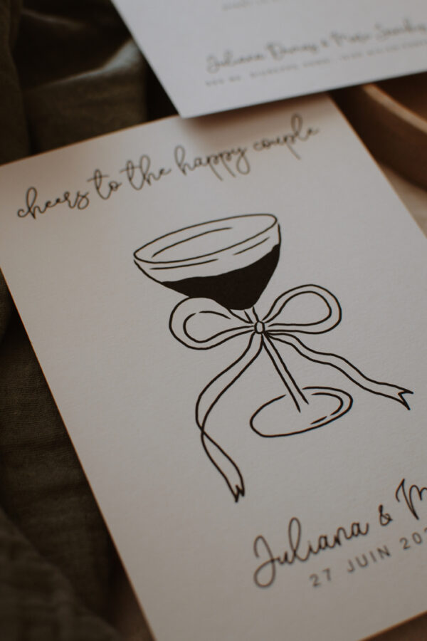 faire part mariage noeud