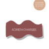 Marque-place original en forme de vague, couleur bordeaux personnalisable